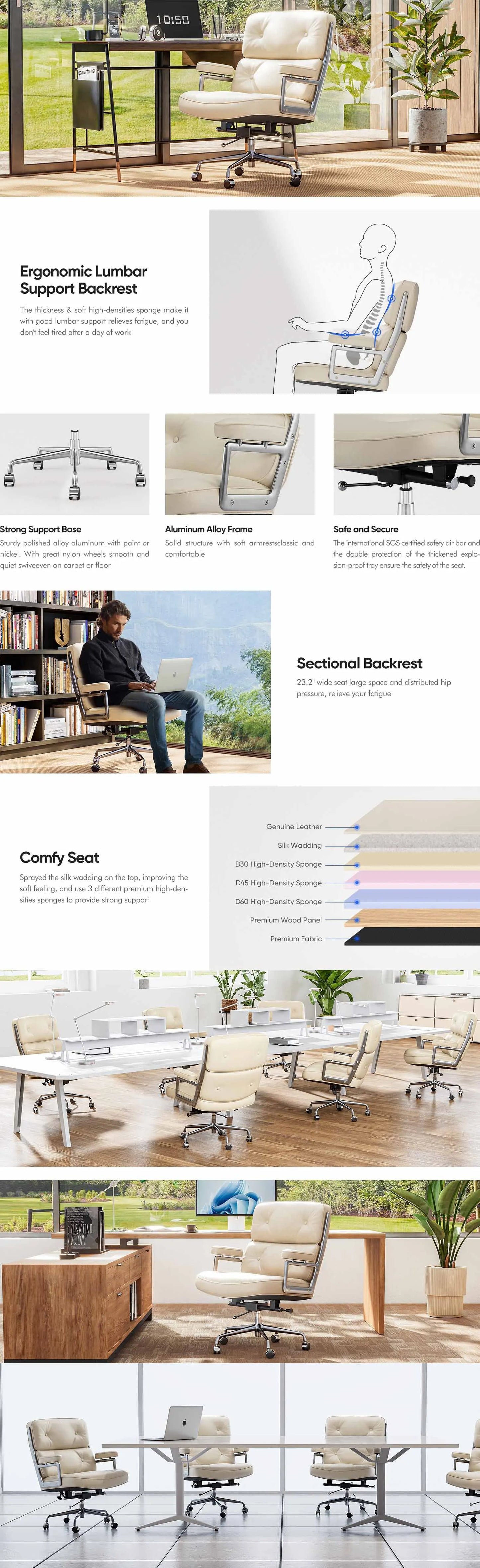 Büro Gasts tuhl gepolsterte Leder bequeme Empfangs stühle mit Rädern verstellbare drehbare rollende Büros tühle