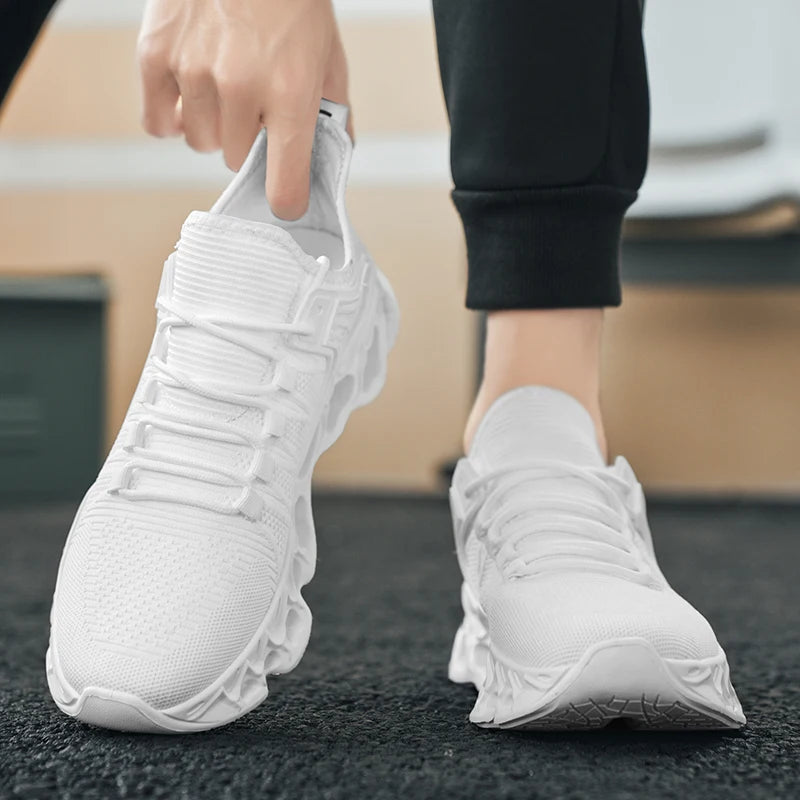 YRZL Men's Athletic Mesh Sneakers Lightweight Comfortable Running Shoes for Men Soft Sole Non Slip Casual Shoes Outdoor Walking.