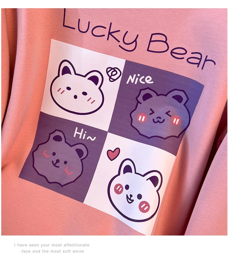 170kg plus size Damen büste Herbst Winter lose Rundhals ausschnitt Bär Sweatshirt Langarm lässig Top 6xl 7xl 8xl 9xl 10xl 11xl.