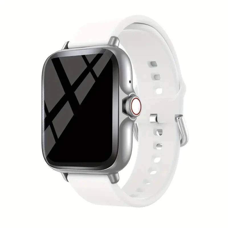 Smart watch with full touch screen, call, message reminder, music control and other functions, compatible with iPhone/android mo.
