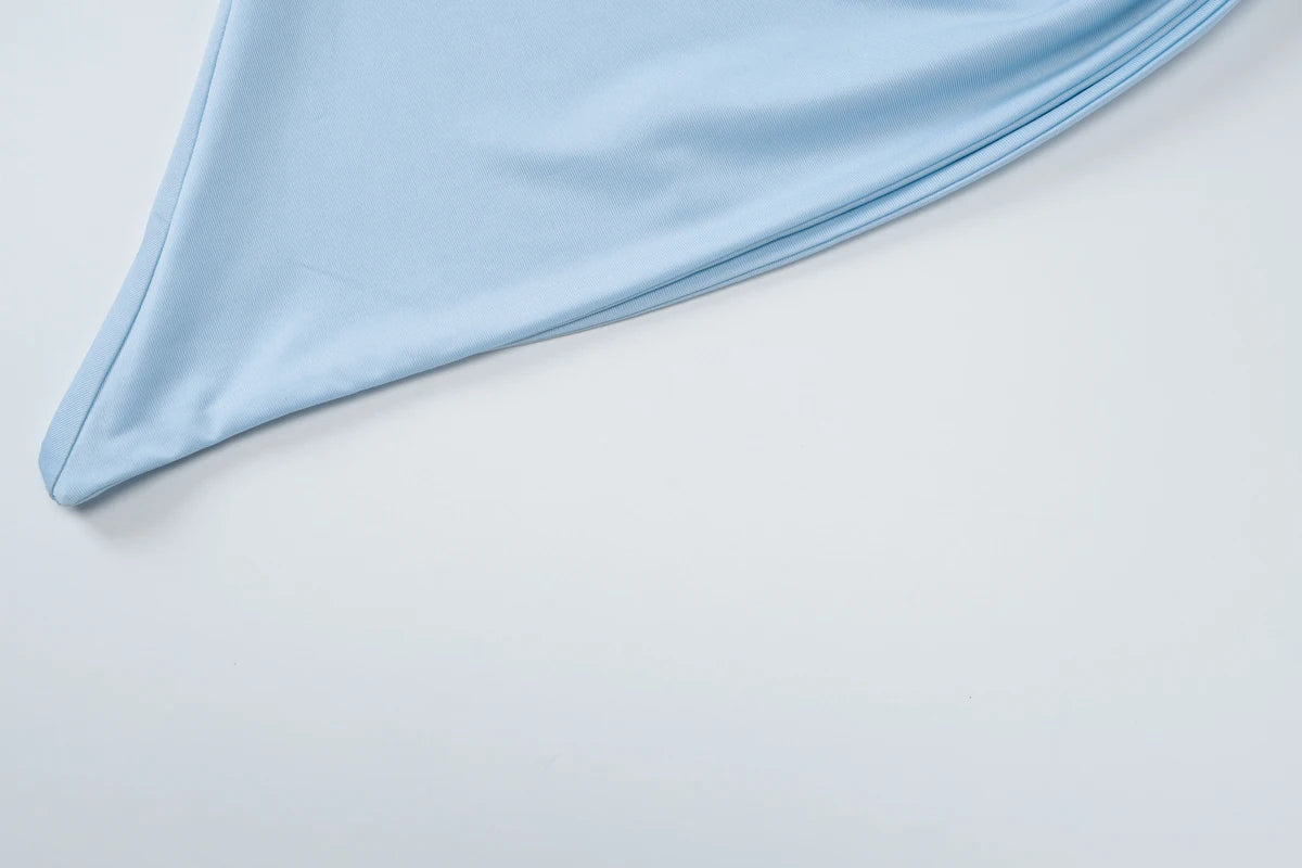 Dulzura One Shoulder Sleeveless Backless Bodycon Irregular Metal Button Tank Top Solid Sexy Casual Y2K Tops Party Street Outfit