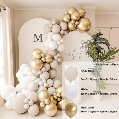 Kaffeebraun Beige Ballon Girlande Bogen Kit Oh Babyparty Dekoration Rustikale Hochzeit Kindergeburtstag Party Taufe Taufe.