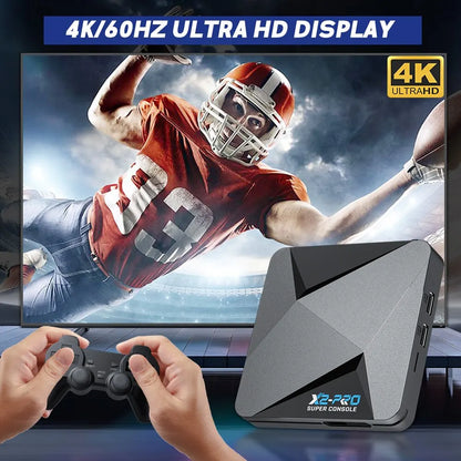 KINHANK Retro Video Game Console Super Console X2 Pro with 90000 Video Games for PS1/DC/MAME/SS with Gamepad Kid Gift Game Box.