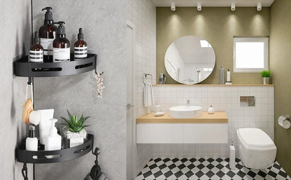 Badezimmer-Shampoo-Halter, Badezimmer-Eckregale für die Dusche, Make-up-Aufbewahrungsregal, Organizer-Regal für die Dusche ohne Bohren