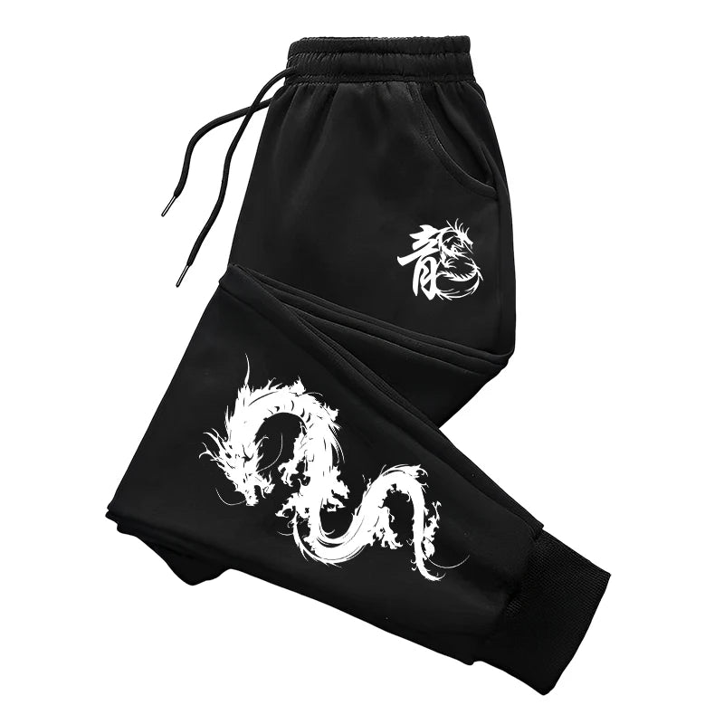 Chinese Dragon Tracksuit Hooded Sweatshirt Sweatpants City Vibe Hoodie 2 Piece Set Autumn Winter Men's Daily Casual Sport Outfit.