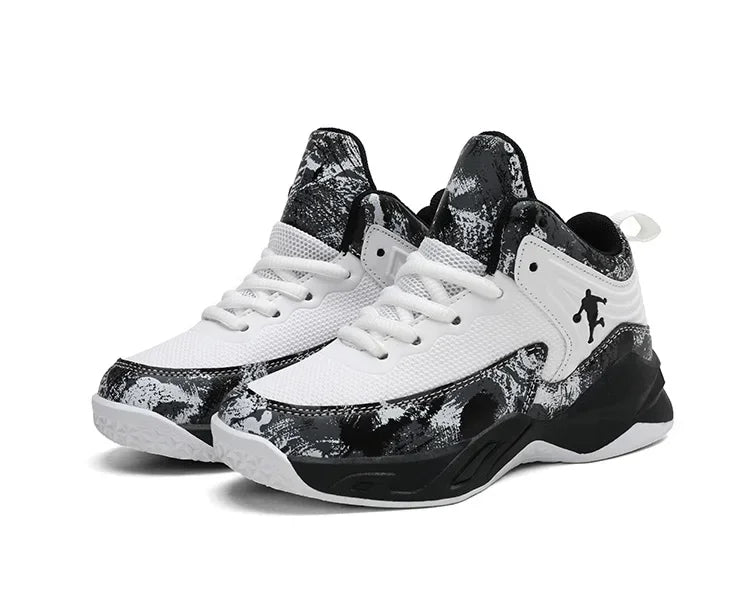 Basketball Shoes for Kids Sneakers New Boys Brand Thick Sole Non-slip Children Sports Shoes Child Boy Basket Trainer Shoes