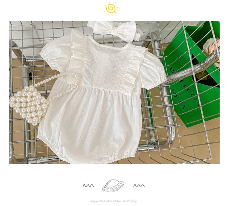 MILANCEL Sommer Baby Kleidung Kleinkind Girs Ein Stück Stickerei Body.