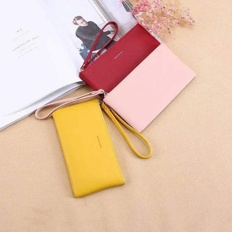 2021 New Zipper Ladies Long Wallet Coin Purse Wallet PU Fashion Clutch Bag Large Capacity Ladies Wallet.