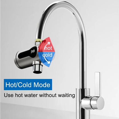 2025 New Kitchen stainless steel electric hot water faucet instant hot heating faucet water heater hot and cold.