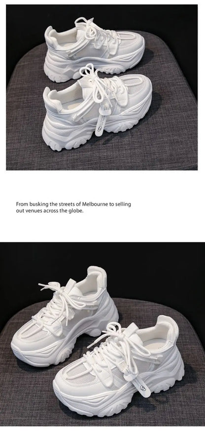 Women's Shoes Casual Shoes Spring Sneakers Platform Woman-shoes Tennis Female Fashion Thick Sole 2024 Roses Trainers Increased I.