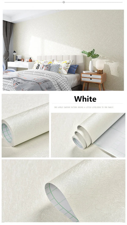 40 cm Seide Einfarbig Selbst-klebe Tapete Wohnzimmer Schlafzimmer Hintergrund Wand Feuchtigkeit-beweis Dekoration Wand Aufkleber Hause