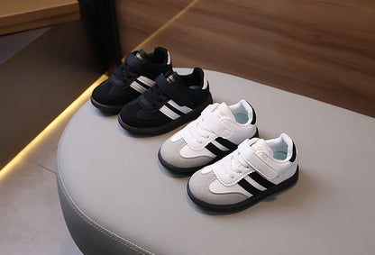 Spring Sport Shoes For Children PU Leather Ergonomics Kids Sneakers Soft-soled Children's Sneakers Boy's Girl's Tennis Shoes.