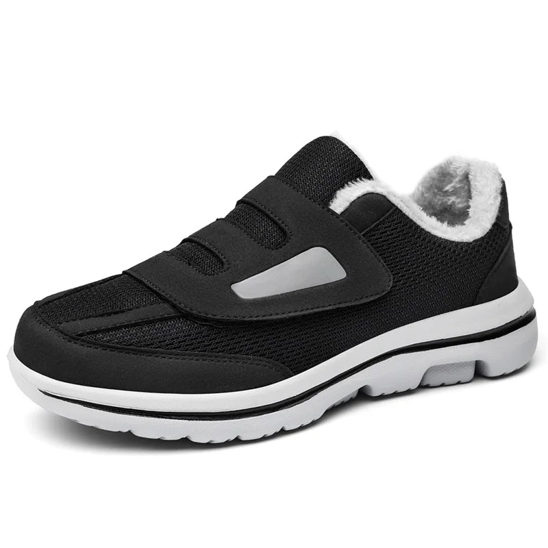 Winter Warm Elderly Shoes With Wide Toe Box Diabetic Shoes For Fat Foot Orthopedics Swollen Feet Thumb Eversion Foot Pain Relif.