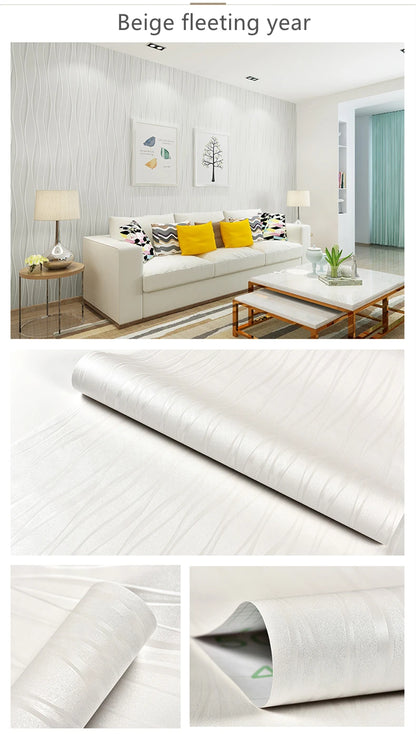 Selbstklebende Tapete, wasserdicht, einfarbig, Leinenmuster, Wohnzimmer, Schlafzimmer, Zimmer, Schrank, Dekoration, Aufkleber