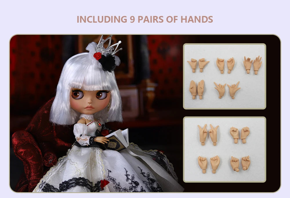 ICY DBS Blyth Doll BJD Joint Body tan Skin Matte Face Set Doll 1/6 30cm Girl Gift Anime SD.