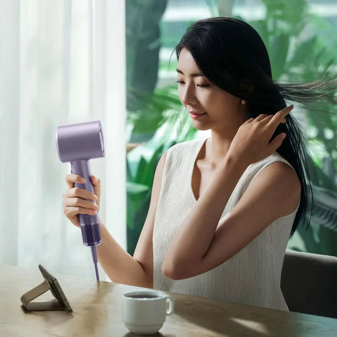 XIAOMI MIJIA High Speed Water Ion Hair Dryer H701,4 Temps & 3 Speeds,Professional 1600W Ionic Blow Dryers,110000 Rpm Fast Dry.