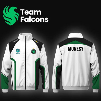 Men's And Women's Customizable Esports Jackets Team Falcons Long-Sleeve Autumn/Winter Uniforms CS2 NiKo m0NESY Training Jersey.