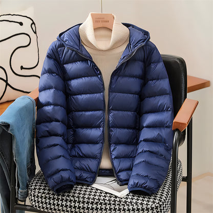 2024 neue Ankünfte Frauen Mit Kapuze Ultra Leichte Packbare Puffer Jacken Herbst Winter Weiße Ente Unten Weiblichen Koreanischen Dünnen Mantel.