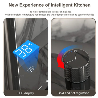 Wasserfall-Küchenspüle aus Edelstahl, multifunktional, groß, Einzelschlitz, Geschirrspülbecken, Küchenrenovierung