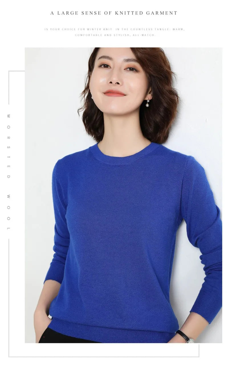 22 farben Herbst und Winter Kaschmir Pullover Frauen Pullover Oansatz Pull Femme Lange Hülse Frauen Casual Lose Pullover Pullover