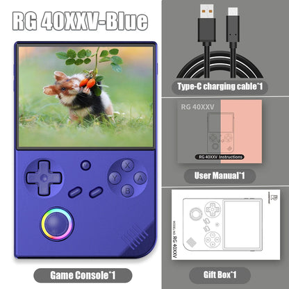 ANBERNIC RG 40XXV 64 Bit Linux Retro Handheld Game Console 4.0'' IPS Screen Supports 5G WiFi Bluetooth HD-Support Output RG40XXV.