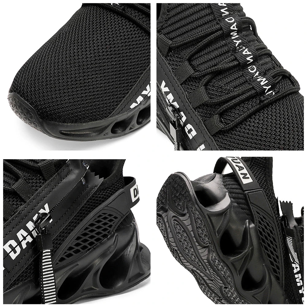 New Spring and Autumn Soft soled Running Men's Mesh Breathable Casual  Sports Shoes Men's Trendy Shoes Lightweight  Sneaker