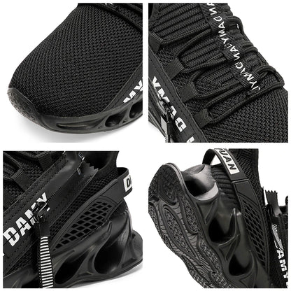 New Spring and Autumn Soft soled Running Men's Mesh Breathable Casual  Sports Shoes Men's Trendy Shoes Lightweight  Sneaker