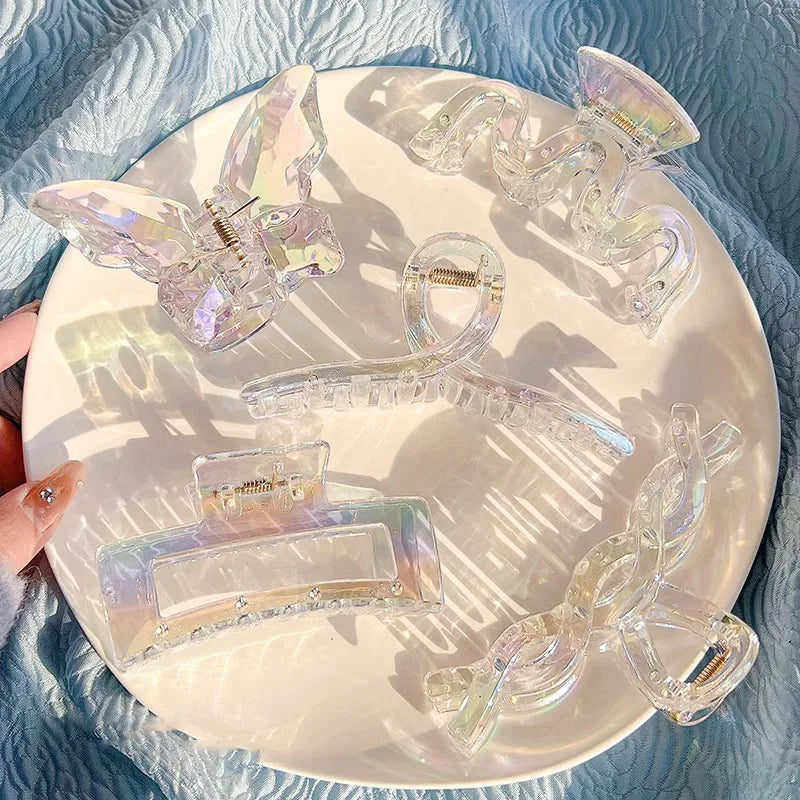 Matte Flower Hair Grips Set for Women Fairy Style Fresh Sweet Headwear for Updo Hairdo Back of Head Hair Accessories