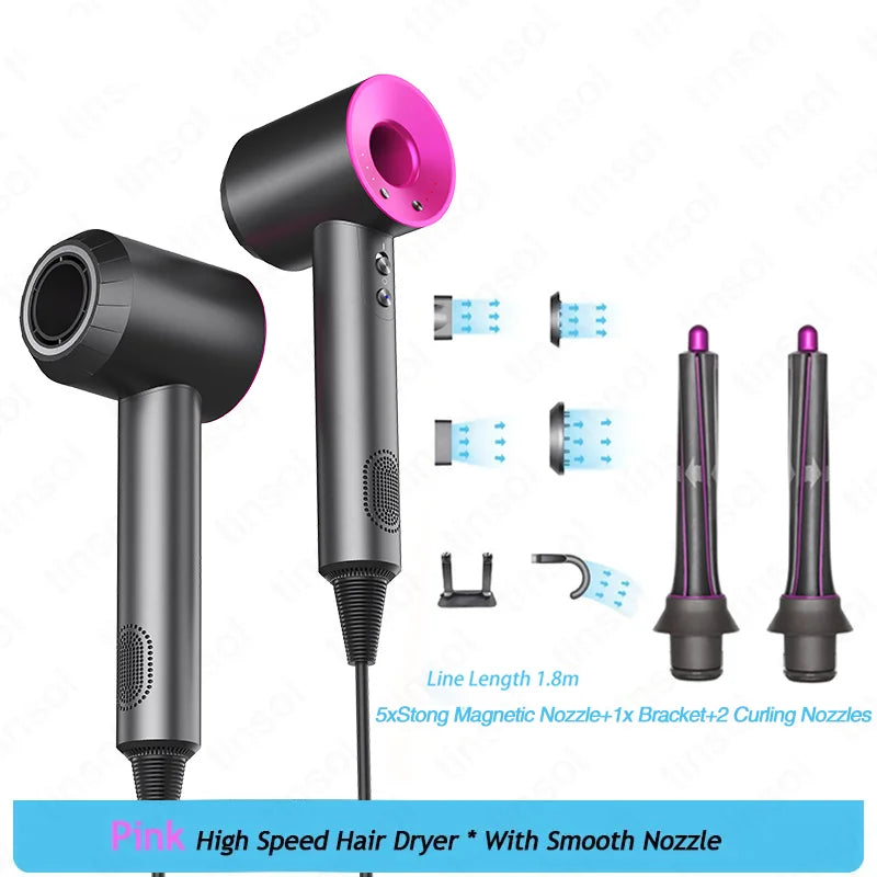 TINSOL High-speed negative ion bladeless constant temperature hair dryer Professional home-use negative ion hair dryer