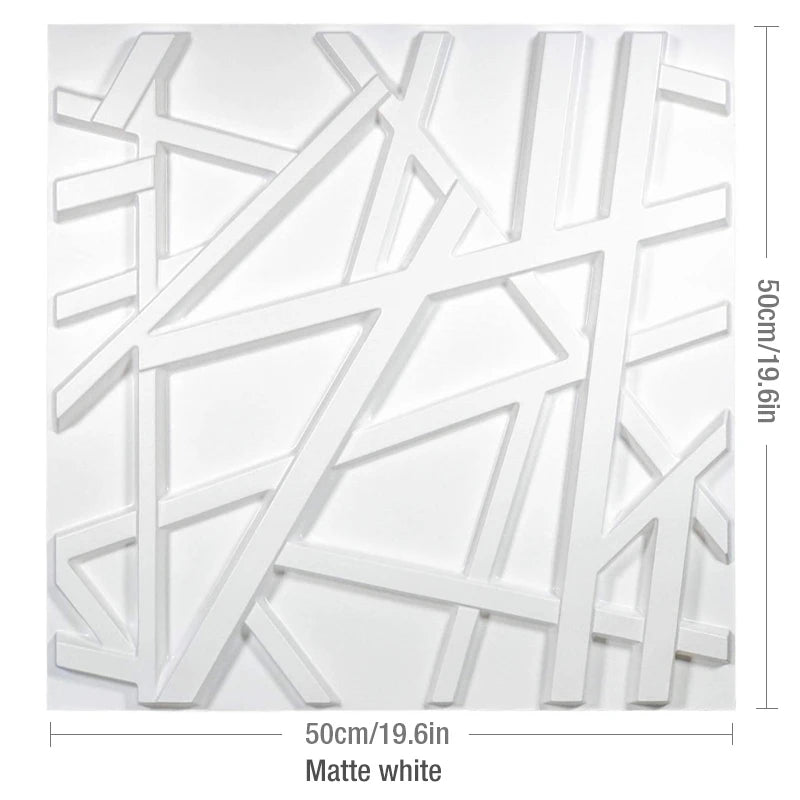 4pcs/ 50x50cm 3D Wall Panels Indoor Wall Decoration for Living Room Bedroom Hotel Office Mural Tile-Panel-Mold 3D Wall Sticker
