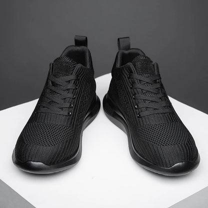 Men Big Size 37-47 Breathable Mesh Elevator Sport Shoes Soft Comfortable 6cm Hidden Heels Height Increasing Sneakes Lift Casual.