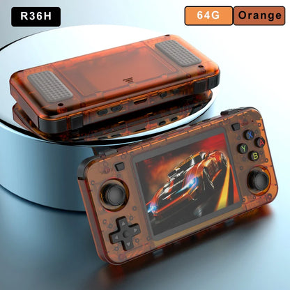 15000+ Ready Games! 3.5" IPS Retro Handheld Console RK3326, 3000mAh Long Play original ARKOS Blue R36H 64GB 128GB