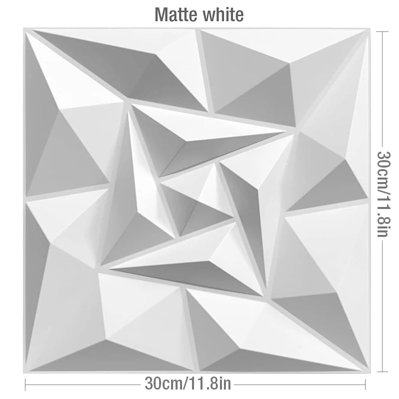 12pcs 30cm house wall renovation stereo 3D wall panel non-self-adhesive 3D wall sticker art tile wallpaper room bathroom ceiling