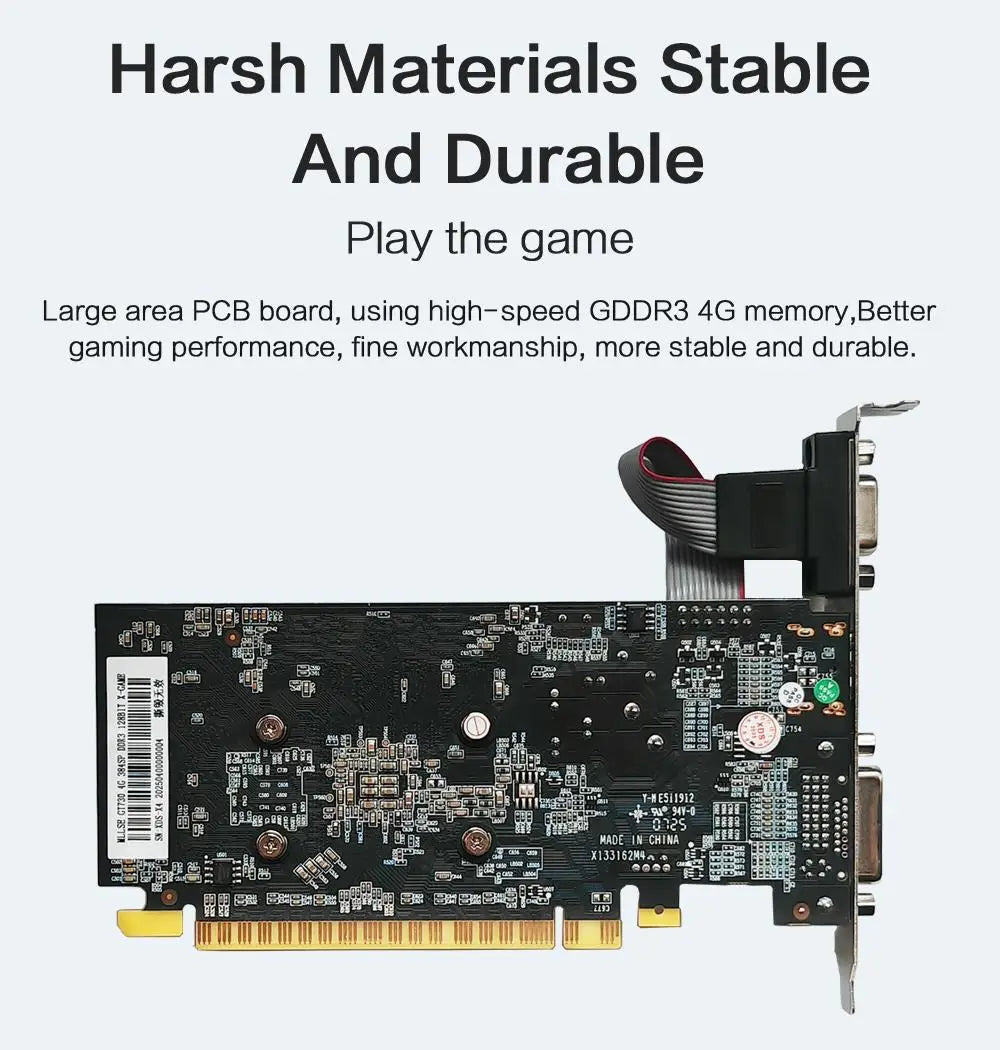 MLLSE GT 730 4GB GT 740 4GB Graphics Card GDDR3 128Bit DVI VGA PCI-E 3.0 Geforce GPU Gt 730 Gaming Video Card Placa De Video.