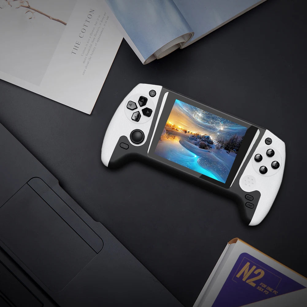 Retro Handheld Game Console 3.5inch LCD Screen 1200mAh Gaming Console Nostalgic Game Console for Kids Adults for Single Player.