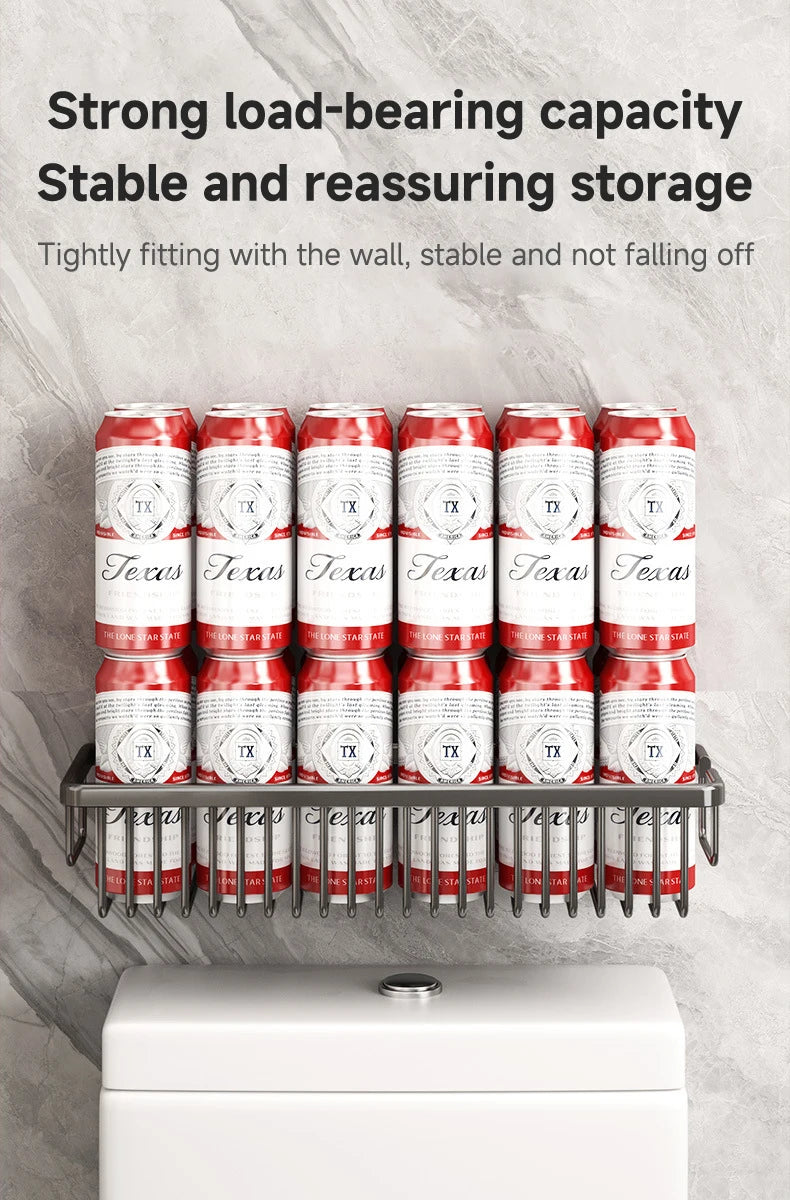 Bad Zubehör Regal Organizer Dusche Küche Lagerung Rack Wand Raum Aluminium Wc Shampoo Halter Regale 25CM