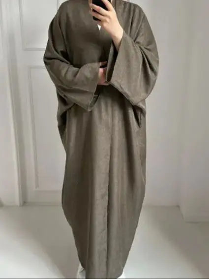 Ähnliche Baumwolle Leinen Batwing Kimono Abaya Dubai Islam Muslimischen Kleid Für Frauen Kebaya Kaftan Robe Musulmane Kaftan Marocain Femme