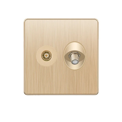 Gold 13A UK Stecker USB Steckdose, Haushalt elektrische licht schalter, universal 5 loch Dual Buchse mit USB Ladegerät, AC110-250V