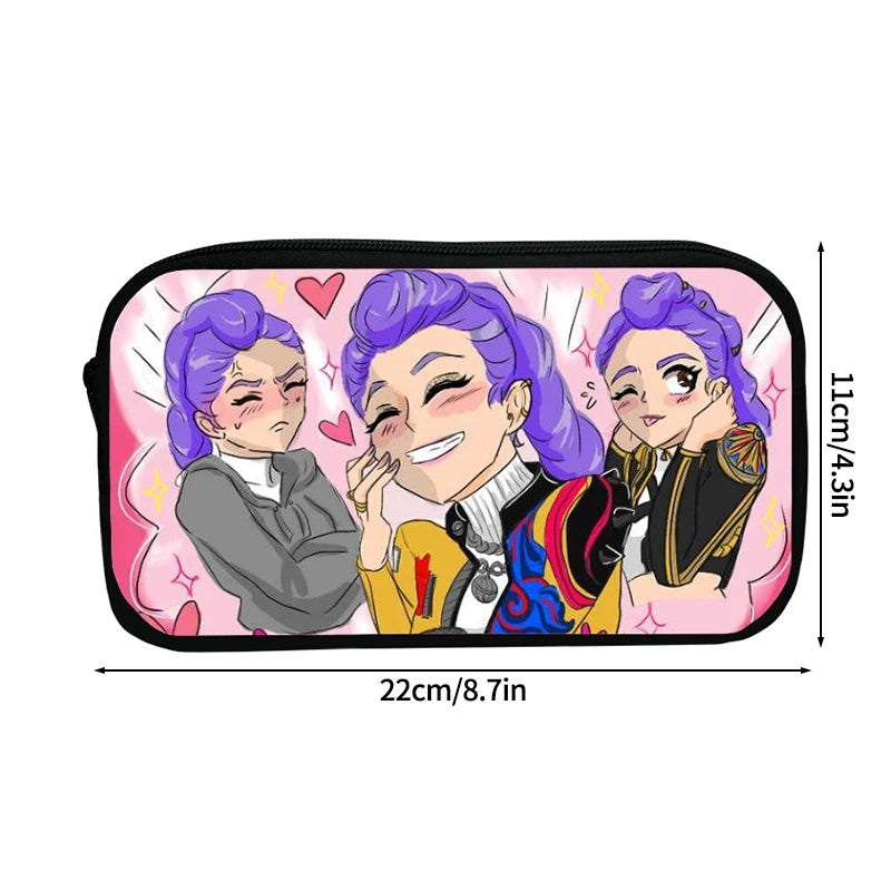 Kpop Demon Hunter Federmäppchen Cartoon Huntrix Federmäppchen Student Stiftetui Schule Schreibwaren Box