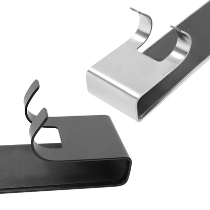 Schwarz/Silber 2-stufiges modernes weißes Badezimmerregal, Badezimmer-Organizer aus Edelstahl, geeignet für Badezimmer, Küche, Wohnzimmer