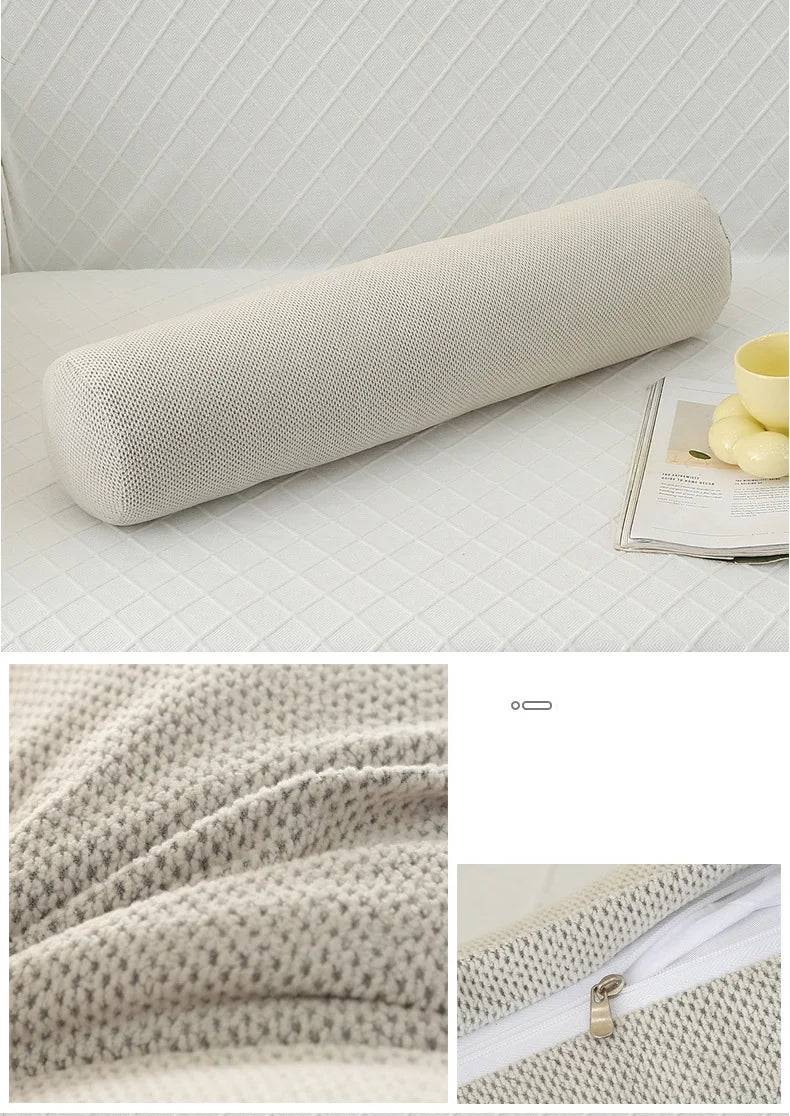 Body Pillow Pregnancy Pillows Chin Lumbar and Leg Support Stomach and Back Sleepers Adjustable Bendable Roll Pillow for Sleeping.