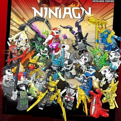 Hot Toys Anime Characters 24 Pieces Ninjago Mini Figure Building Block Toys Mini Doll Doll Figure Blocks Kids Toys Birthday Gift.