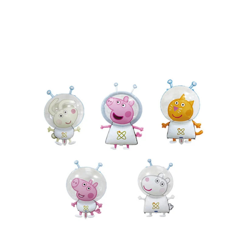 Cartoon Peppaed Schweine Geburtstag Party Dekoration George Seite Pappteller Einweg Geschirr Ballon Für Kind Event Liefert