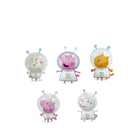 Cartoon Peppaed Schweine Geburtstag Party Dekoration George Seite Pappteller Einweg Geschirr Ballon Für Kind Event Liefert