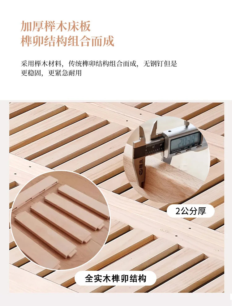 Design Modisches Bett Weißes Licht Luxus Chinesische Prinzessin Ästhetik Minimalistisches Bett Bequeme japanische Muebles-Möbel