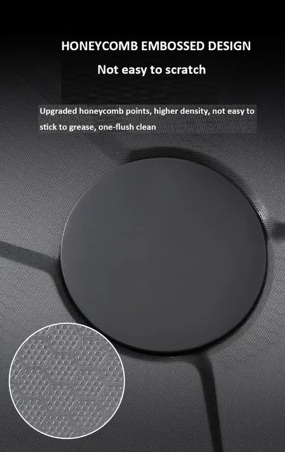 Blue Whale Arowana Multifunctional Kitchen Sink Single Bowl Nano Black Honeycomb LED Digital Display Stainless Steel for Home