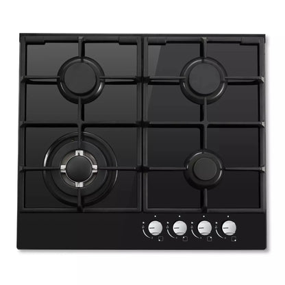 TopStrong 4-Burner Glass Ceramic Built-in Hob Natural Gas Propane Gas Hob.