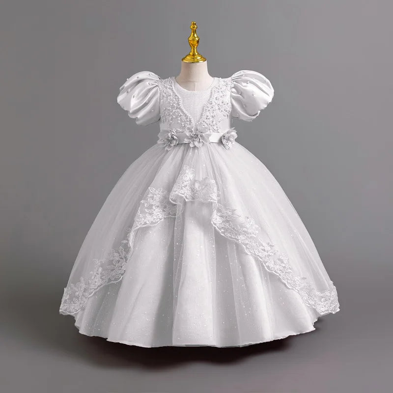 Neue wunderschöne Mädchen Party kleid Eröffnungs feier Kleidung Halloween Performance Tanz Prinzessin Rock 4-12t Weihnachts kleid.