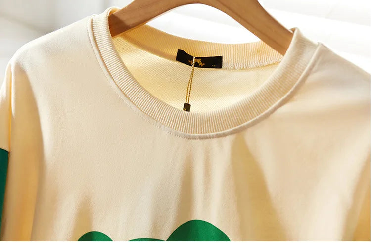 150Kg Plus Größe frauen Fehlschlag 157 Frühling Lose Langarm Rundhals Gedruckt Casual Sweatshirt 6XL 7XL 8XL 9XL 10XL 3-Farben.