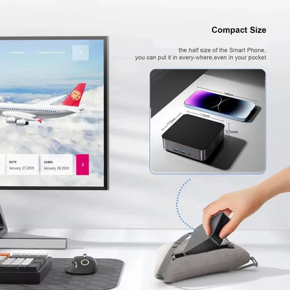 MINI PC Windows 11 Pro Core i9 8950HK DDR4 16GB M.2 SSD 1TB 2TB Computer Gaming Wifi 6 BT5.2 Office Business Desktop PC Gamer.